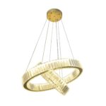 Round Double Ring Crystal Chandelier