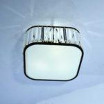 Black Square Ceiling Mount Crystal Chandelier - Image 2