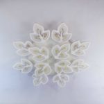 Modern Acrylic 12 Leaf Fixed Chandelier - Image 4
