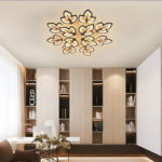 Modern Acrylic 12 Leaf Fixed Chandelier - Image 5