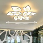 Modern Acrylic 9 Leaf Fixed Chandelier