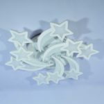 Modern Acrylic 9 Leaf Fixed Chandelier - Image 2