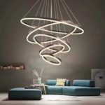 Five Ring Large Modern Chandelier