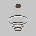Three Ring Medium Modern Chandelier - Image 2