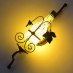 Wine Bottle Designed Yellow Wall Light - Image 2