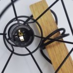 Vintage Wooden and Metal Cage Hanging Wall - Image 7