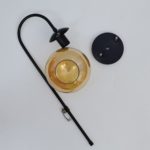 Modern Black Color Wall Light With Round Glass - Image 2