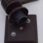 Wooden Glass Amber Wall Light - Image 3