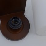 Wooden Canopy Wall Light With Cylindrical White Lamp Head - Image 5