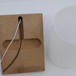 Wooden Canopy Wall Light With Cylindrical White Lamp Head - Image 4