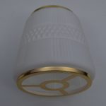 Simple Minimal Gold Plated Base Glass Combination Wall Light - Image 4