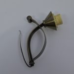 Wall Light with Antique Bronze Canopy and Glass - Image 6