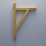 Black Metal Cage Design Wall Light With Wooden Canopy - Image 4