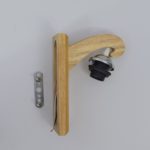 Wooden Canopy Wall Light with Antique Holder - Image 2