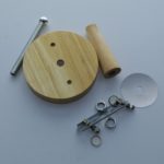 Simple Minimal Wood Glass Combination Wall Light - Image 6