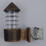 Outdoor Black Gold Wall Lamp - Image 3
