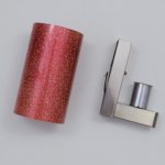 Simple Minimal Red Cylindrical Wall Light - Image 2