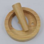 Simple Minimal Wood Glass Combination Wall Light - Image 4