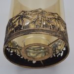 Cylindrical Coconut Tree Crafted Glass Wall Lamp - Image 2