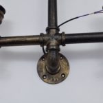 Vintage Twin Head Water Pipe Design Wall Lamp - Image 3
