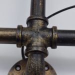 Vintage Twin Head Water Pipe Design Wall Lamp - Image 5