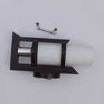 Wooden Cylindrical Glass Wall Light - Image 3