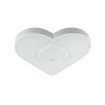 Heart shaped ceiling mount light