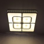Square Shaped Floral Pattern Ceiling Mount Light - Image 2