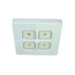Square Shaped Floral Pattern Ceiling Mount Light