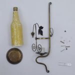 Wine Bottle Designed Yellow Wall Light - Image 5