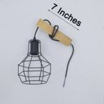 Vintage Wooden and Metal Cage Hanging Wall - Image 4