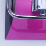 Purple And Brown Color Canopy Wall Lamp With Glass Bulb Head - Image 3