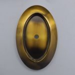 Bronze Plated Amber Glass Wall Light - Image 7