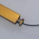 Bronze Plated Amber Glass Wall Light - Image 4