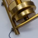 Antique Bronze Color Amber Glass Wall Lamp - Image 6