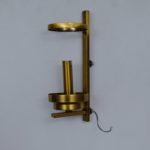 Antique Bronze Color Amber Glass Wall Lamp - Image 5