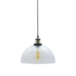 Vintage Glass And Antique Holder Pendant Light