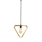 Wooden Pendant Light In Triangle Shape