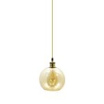 Vintage Glass And Antique Holder Pendant Light