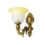 Antique Tulip Glass Wall Light