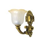 Antique Tulip Glass Wall Light