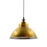 Classic Yellow Pendant Light wih Antique Holder