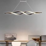 Modern LED Spiral Pendant Light