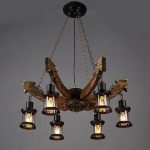 Wooden Design Hanging Chandelier Light - Image 2