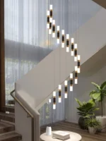 Modern Led Chandelier For Duplex Ceiling (15 Lights)