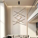 Modern Led Tall Height Chandelier For Duplex Ceiling