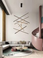 Modern Led Tall Height Chandelier For Duplex Ceiling - Image 2