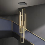 Led Modern Chandelier For Double Height Ceiling