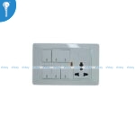 6 Gang Switch with Socket Electra