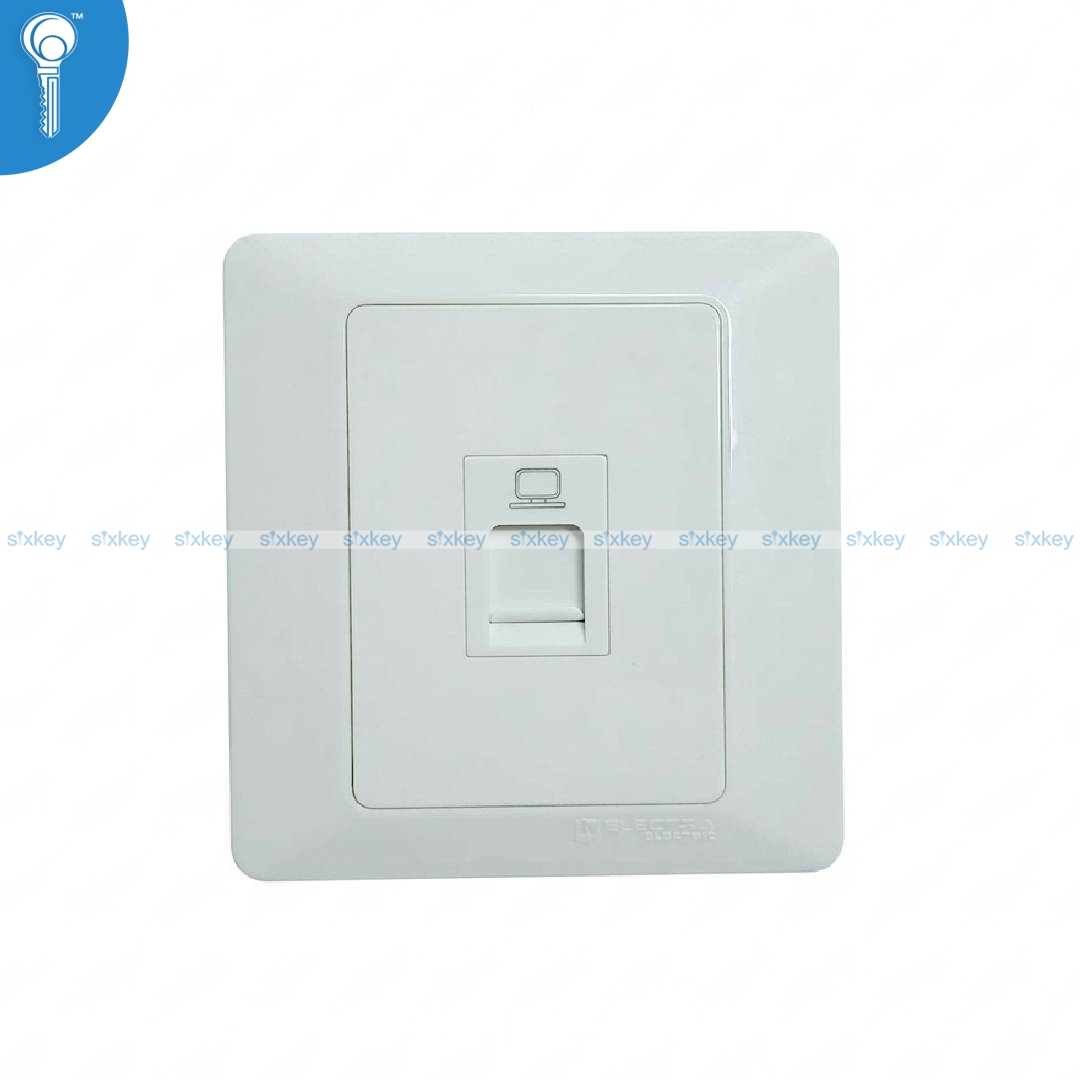 electra-white-rj45 RJ-45 Socket Electra - Image 1